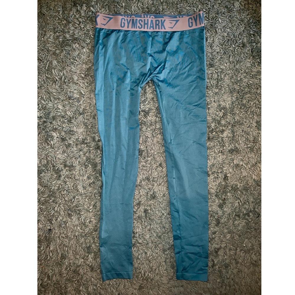 Gymshark Light Blue Leggings (Size: L)
